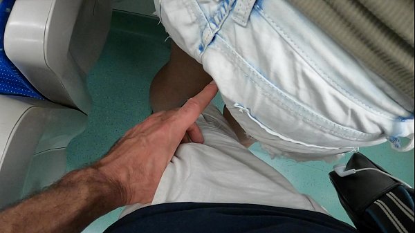 This is a Real Groping Video Part1 / Stranger Fingered her Pussy in Public Train