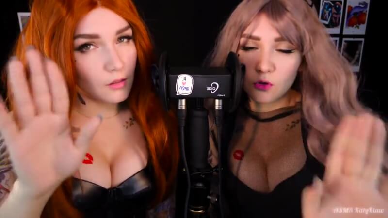 Kittyklaw ASMR Twin Ear Licking Uncensored Video