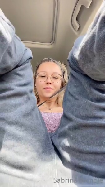 Sabrina Nichole Leaked Pussy and Tits Teasing In The Car