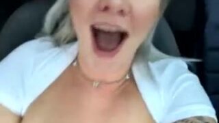 swedish camgirl nasty:sweden naked play in her car Nude